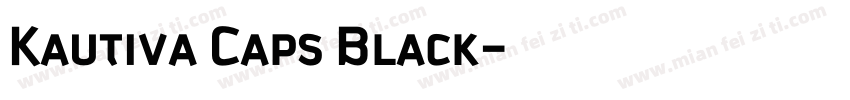 Kautiva Caps Black字体转换